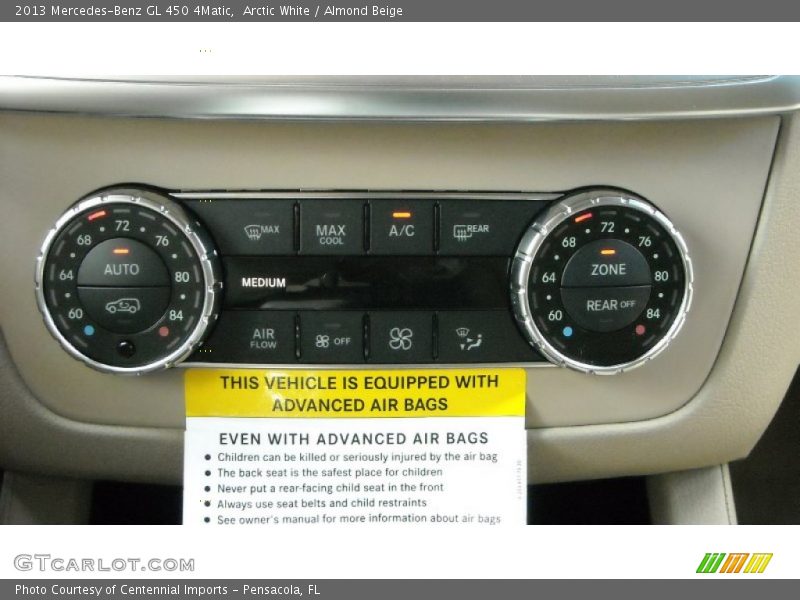 Arctic White / Almond Beige 2013 Mercedes-Benz GL 450 4Matic
