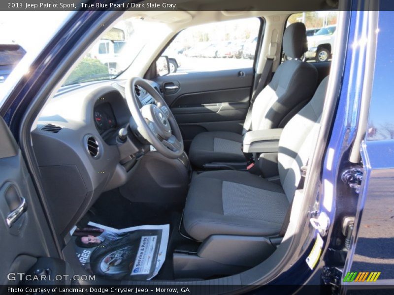True Blue Pearl / Dark Slate Gray 2013 Jeep Patriot Sport