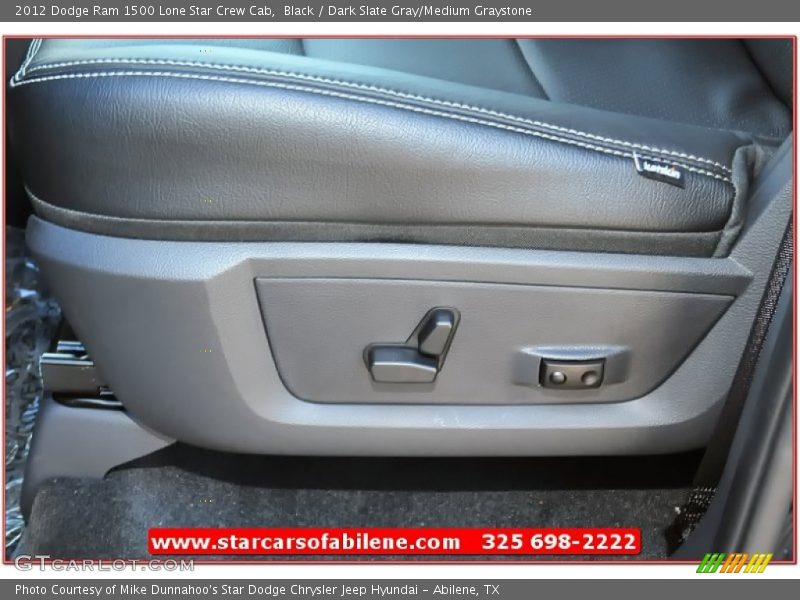 Black / Dark Slate Gray/Medium Graystone 2012 Dodge Ram 1500 Lone Star Crew Cab