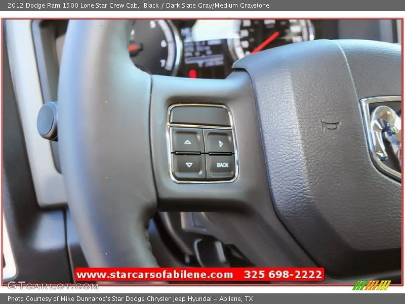 Black / Dark Slate Gray/Medium Graystone 2012 Dodge Ram 1500 Lone Star Crew Cab