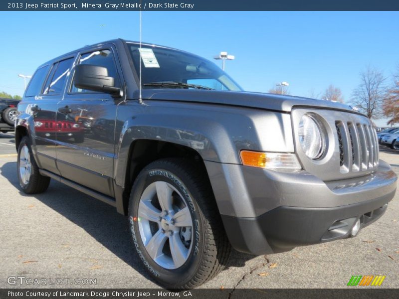 Mineral Gray Metallic / Dark Slate Gray 2013 Jeep Patriot Sport