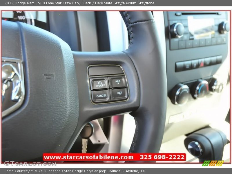Black / Dark Slate Gray/Medium Graystone 2012 Dodge Ram 1500 Lone Star Crew Cab