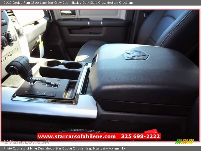 Black / Dark Slate Gray/Medium Graystone 2012 Dodge Ram 1500 Lone Star Crew Cab