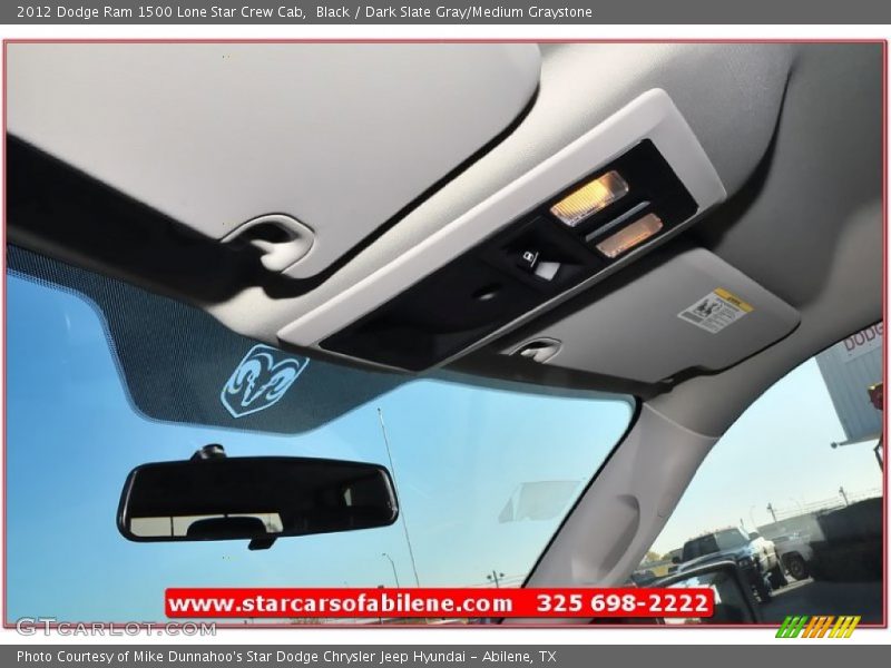 Black / Dark Slate Gray/Medium Graystone 2012 Dodge Ram 1500 Lone Star Crew Cab