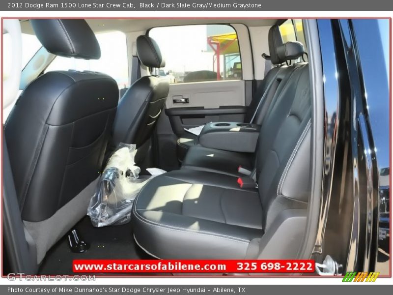 Black / Dark Slate Gray/Medium Graystone 2012 Dodge Ram 1500 Lone Star Crew Cab