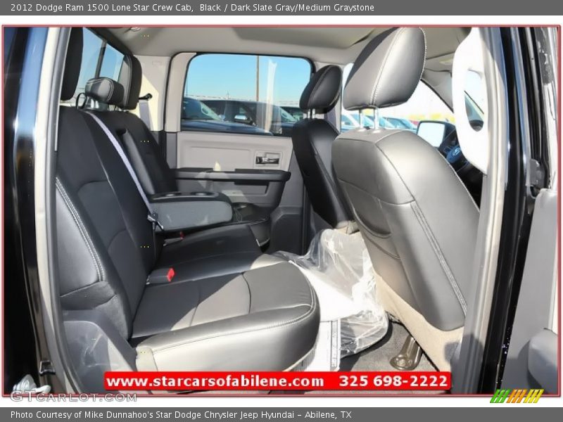 Black / Dark Slate Gray/Medium Graystone 2012 Dodge Ram 1500 Lone Star Crew Cab