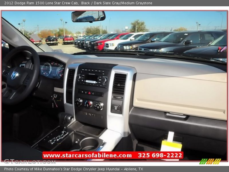 Black / Dark Slate Gray/Medium Graystone 2012 Dodge Ram 1500 Lone Star Crew Cab
