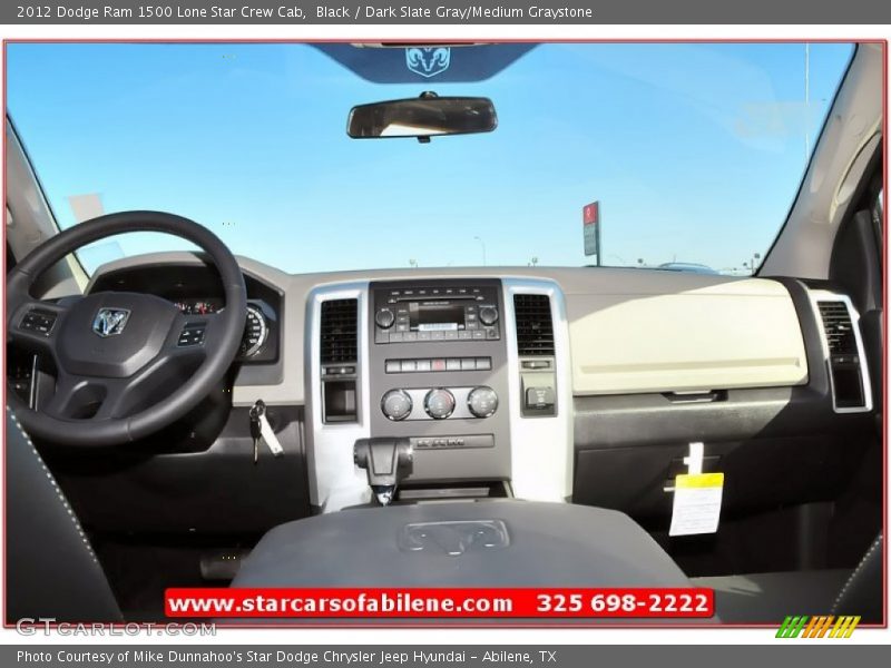Black / Dark Slate Gray/Medium Graystone 2012 Dodge Ram 1500 Lone Star Crew Cab