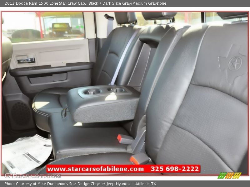 Black / Dark Slate Gray/Medium Graystone 2012 Dodge Ram 1500 Lone Star Crew Cab