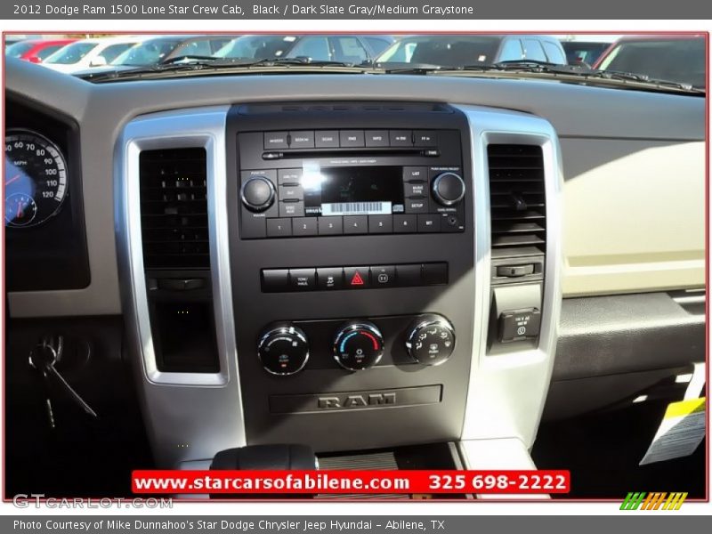 Black / Dark Slate Gray/Medium Graystone 2012 Dodge Ram 1500 Lone Star Crew Cab