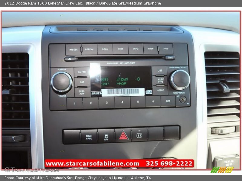 Black / Dark Slate Gray/Medium Graystone 2012 Dodge Ram 1500 Lone Star Crew Cab
