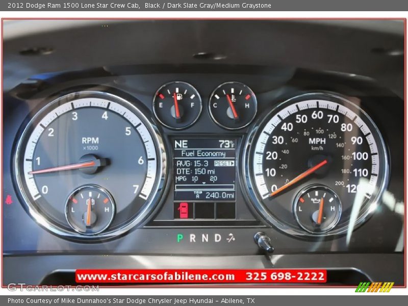 Black / Dark Slate Gray/Medium Graystone 2012 Dodge Ram 1500 Lone Star Crew Cab