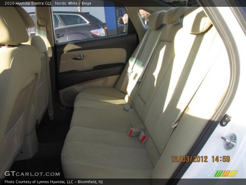 Nordic White / Beige 2010 Hyundai Elantra GLS