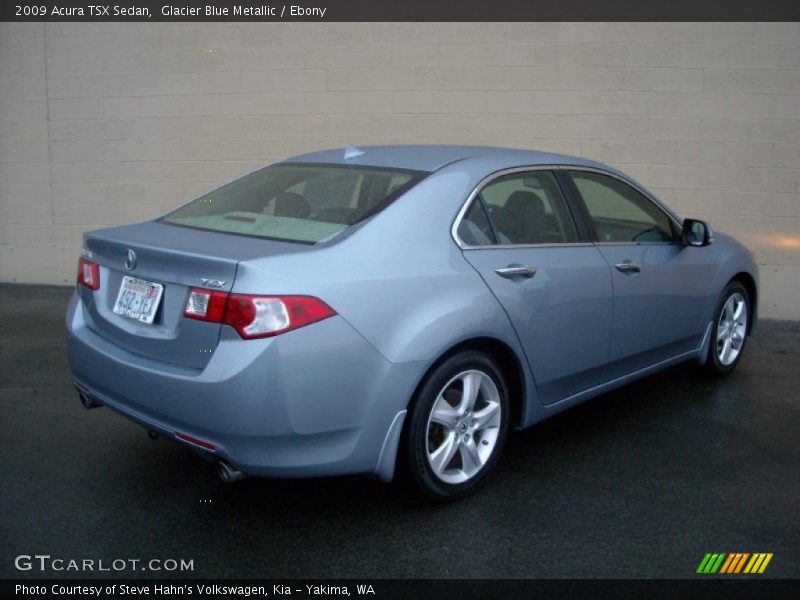 Glacier Blue Metallic / Ebony 2009 Acura TSX Sedan