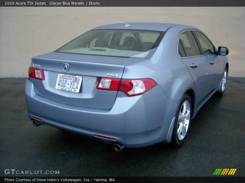 Glacier Blue Metallic / Ebony 2009 Acura TSX Sedan
