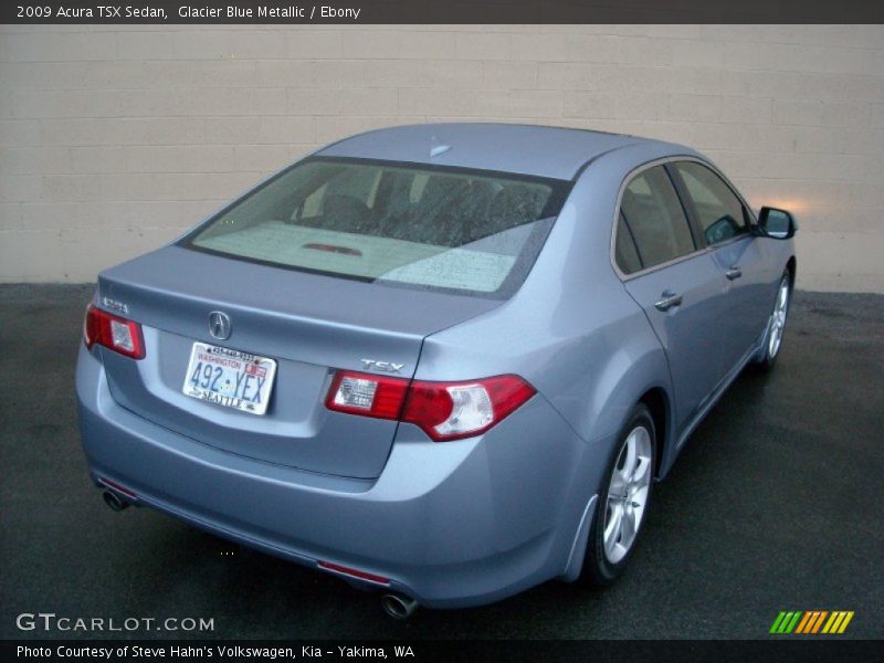 Glacier Blue Metallic / Ebony 2009 Acura TSX Sedan