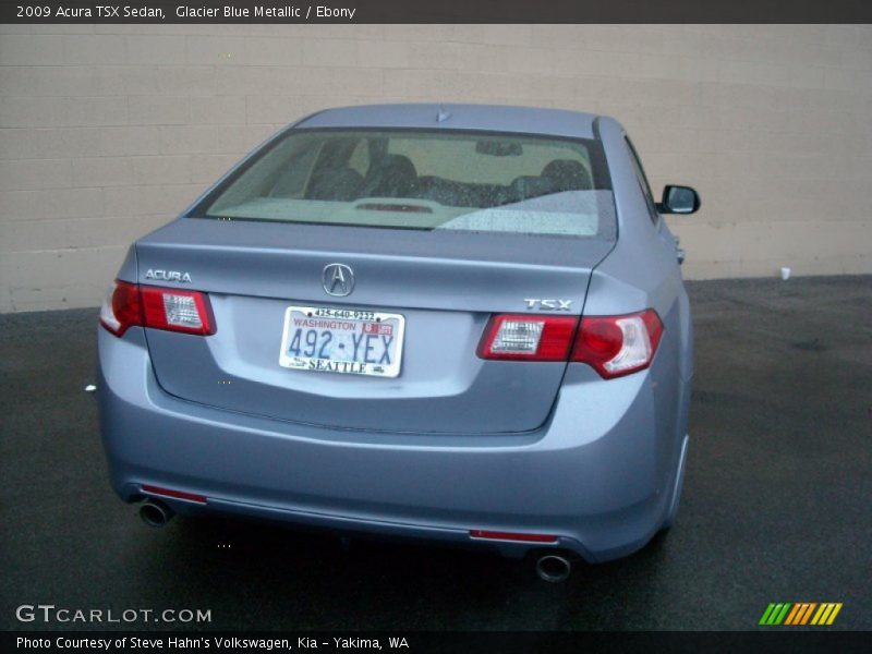 Glacier Blue Metallic / Ebony 2009 Acura TSX Sedan