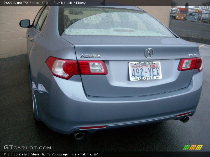 Glacier Blue Metallic / Ebony 2009 Acura TSX Sedan