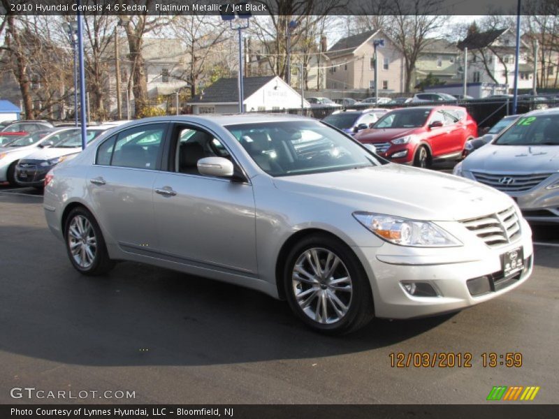 Platinum Metallic / Jet Black 2010 Hyundai Genesis 4.6 Sedan