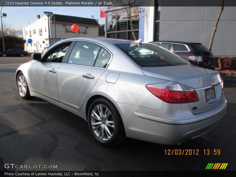 Platinum Metallic / Jet Black 2010 Hyundai Genesis 4.6 Sedan