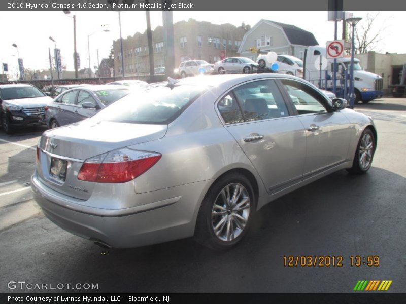 Platinum Metallic / Jet Black 2010 Hyundai Genesis 4.6 Sedan