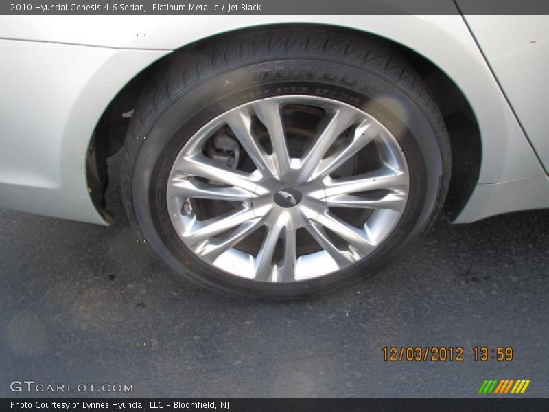 Platinum Metallic / Jet Black 2010 Hyundai Genesis 4.6 Sedan