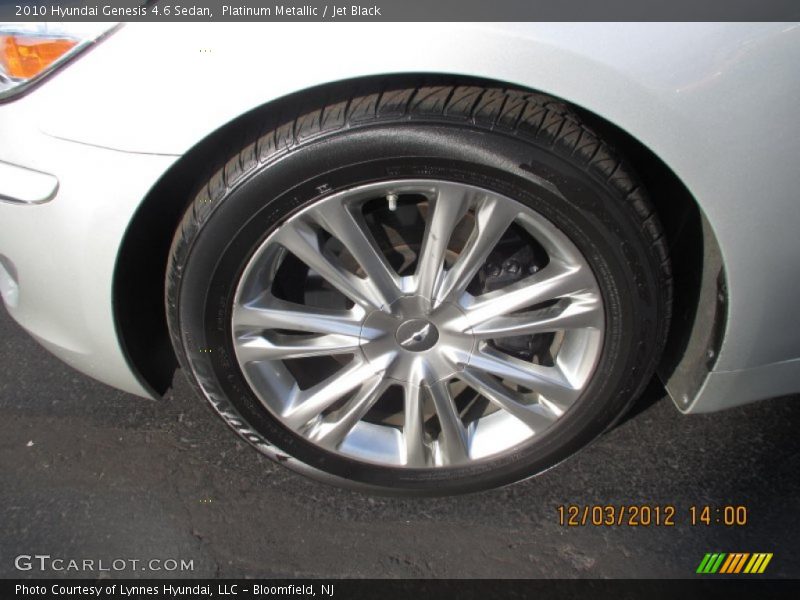 Platinum Metallic / Jet Black 2010 Hyundai Genesis 4.6 Sedan