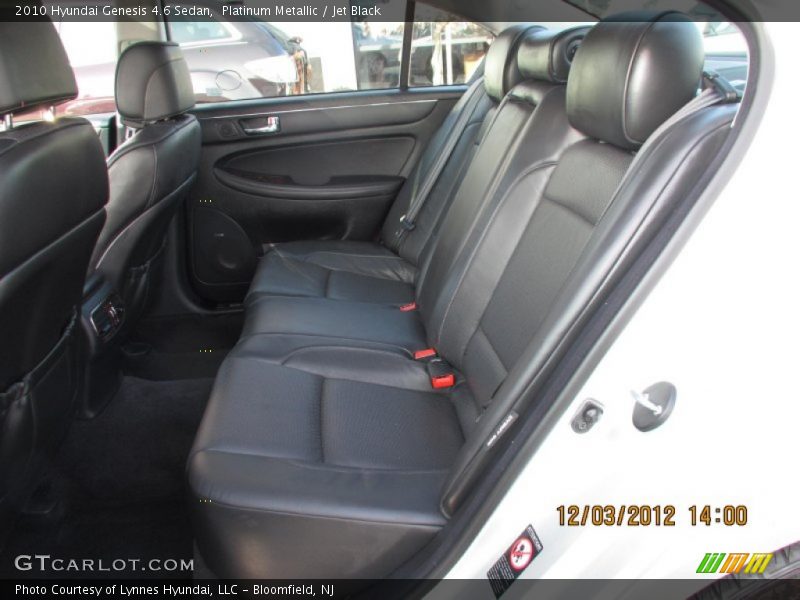 Platinum Metallic / Jet Black 2010 Hyundai Genesis 4.6 Sedan