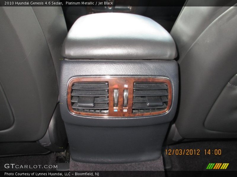 Platinum Metallic / Jet Black 2010 Hyundai Genesis 4.6 Sedan