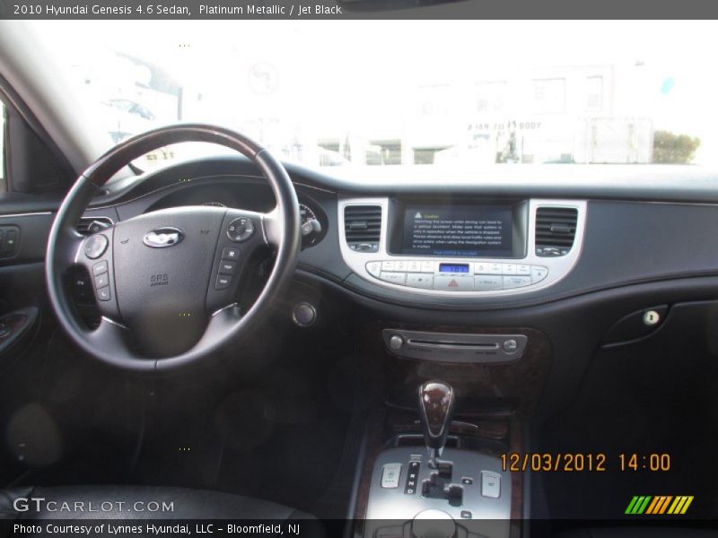 Platinum Metallic / Jet Black 2010 Hyundai Genesis 4.6 Sedan