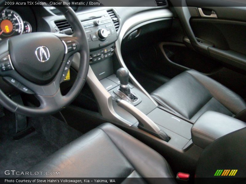 Glacier Blue Metallic / Ebony 2009 Acura TSX Sedan