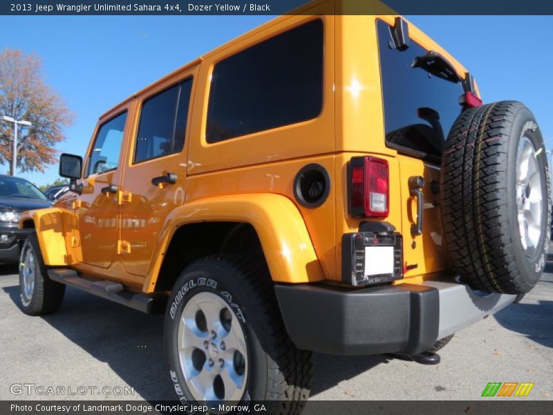 Dozer Yellow / Black 2013 Jeep Wrangler Unlimited Sahara 4x4