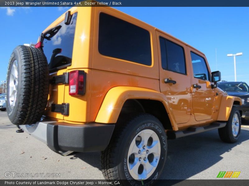 Dozer Yellow / Black 2013 Jeep Wrangler Unlimited Sahara 4x4