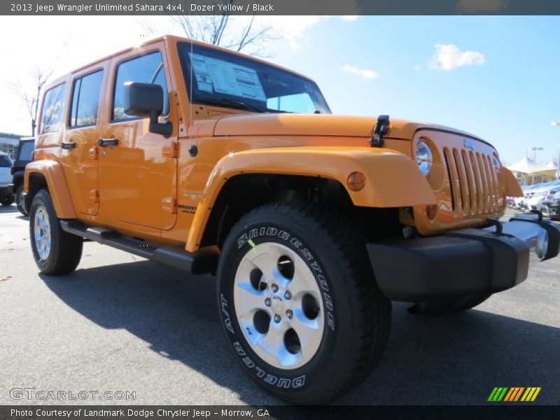 Dozer Yellow / Black 2013 Jeep Wrangler Unlimited Sahara 4x4