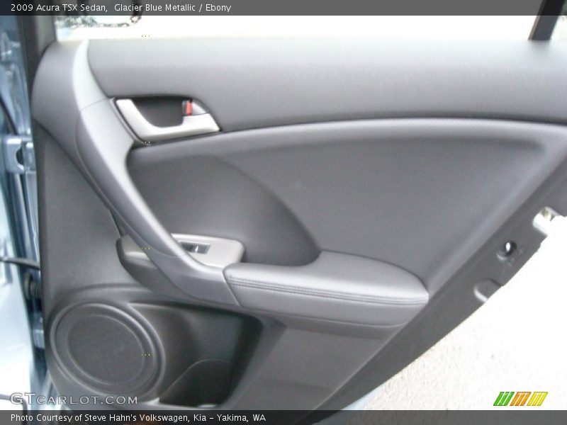 Glacier Blue Metallic / Ebony 2009 Acura TSX Sedan