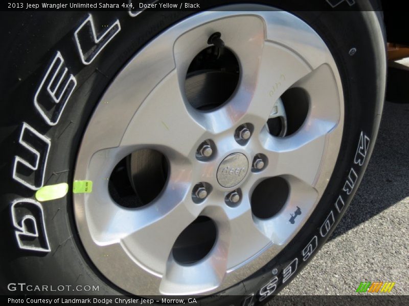 Dozer Yellow / Black 2013 Jeep Wrangler Unlimited Sahara 4x4