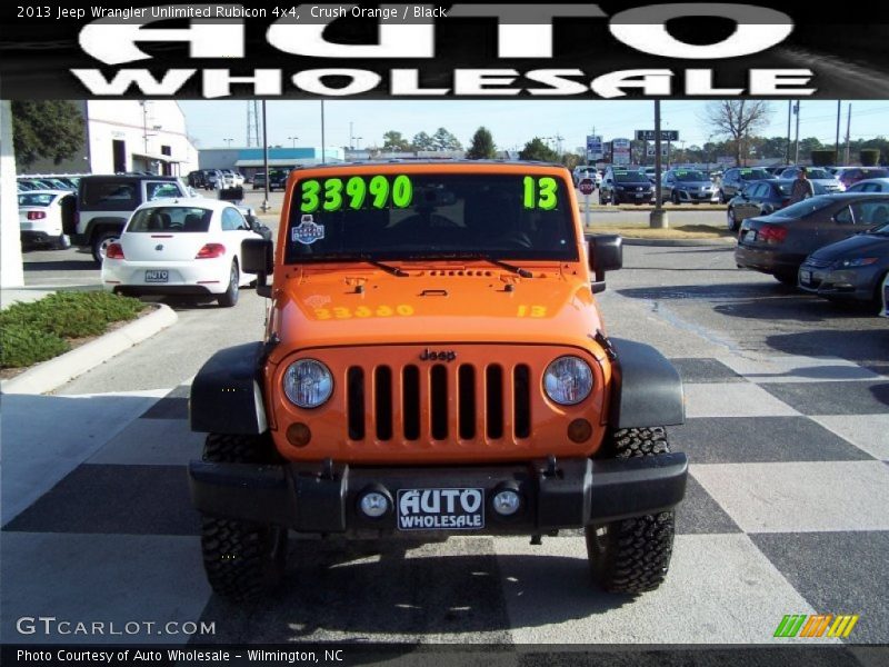 Crush Orange / Black 2013 Jeep Wrangler Unlimited Rubicon 4x4