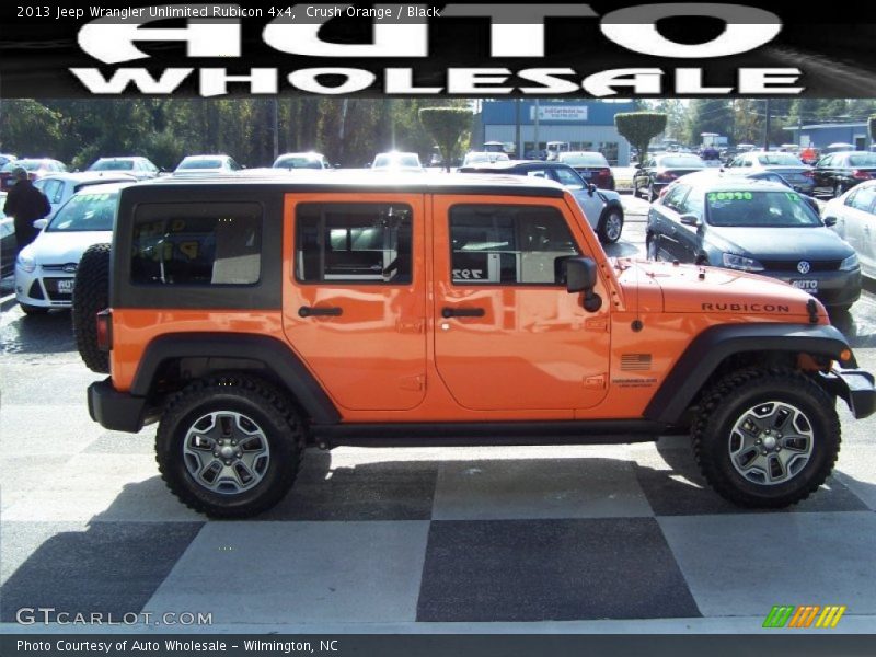 Crush Orange / Black 2013 Jeep Wrangler Unlimited Rubicon 4x4