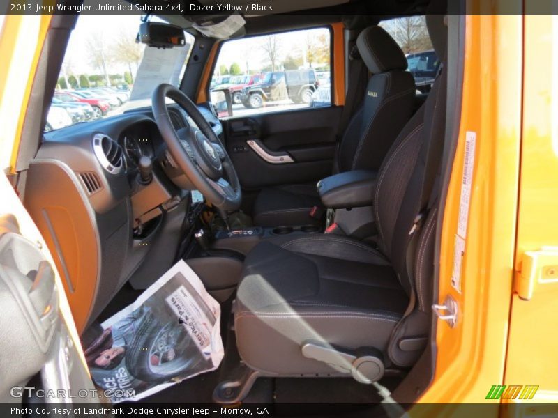 Dozer Yellow / Black 2013 Jeep Wrangler Unlimited Sahara 4x4