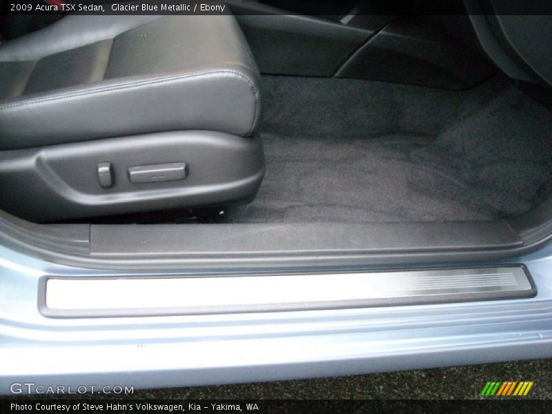 Glacier Blue Metallic / Ebony 2009 Acura TSX Sedan