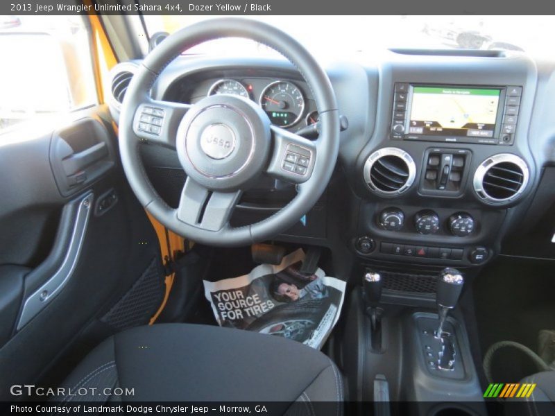 Dozer Yellow / Black 2013 Jeep Wrangler Unlimited Sahara 4x4