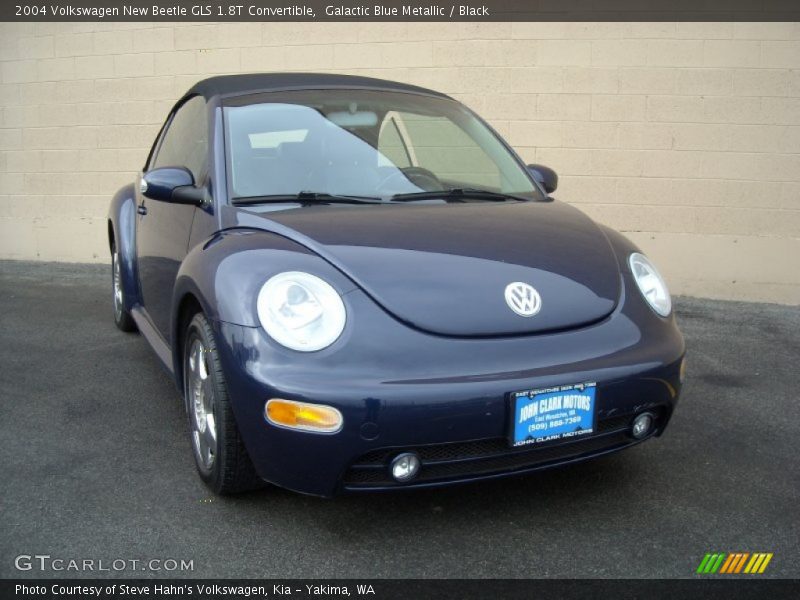 Galactic Blue Metallic / Black 2004 Volkswagen New Beetle GLS 1.8T Convertible