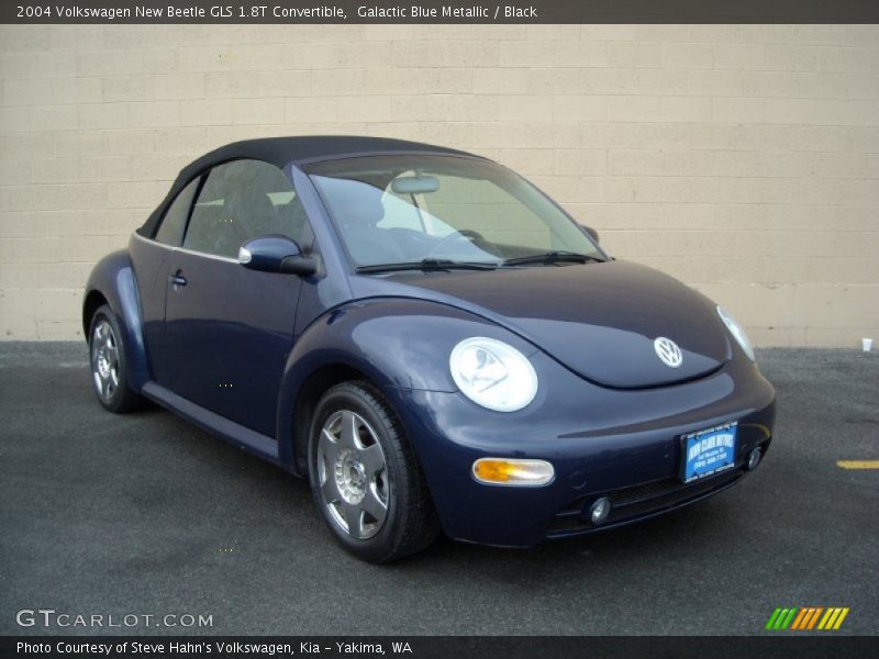 Galactic Blue Metallic / Black 2004 Volkswagen New Beetle GLS 1.8T Convertible
