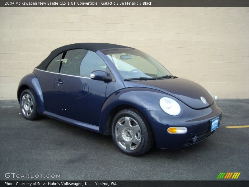 Galactic Blue Metallic / Black 2004 Volkswagen New Beetle GLS 1.8T Convertible