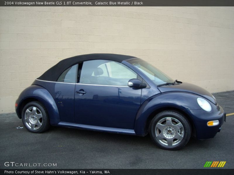 Galactic Blue Metallic / Black 2004 Volkswagen New Beetle GLS 1.8T Convertible