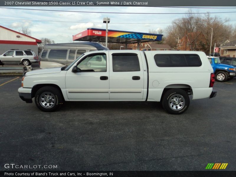 Summit White / Dark Charcoal 2007 Chevrolet Silverado 1500 Classic LS Crew Cab