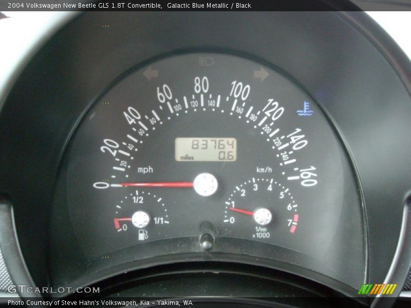 Galactic Blue Metallic / Black 2004 Volkswagen New Beetle GLS 1.8T Convertible