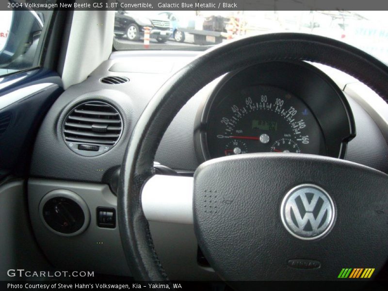 Galactic Blue Metallic / Black 2004 Volkswagen New Beetle GLS 1.8T Convertible
