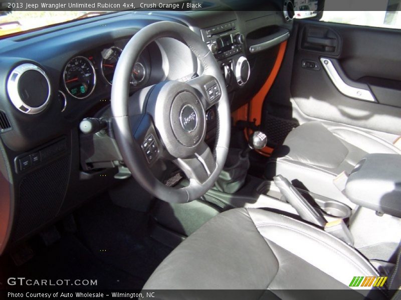 Crush Orange / Black 2013 Jeep Wrangler Unlimited Rubicon 4x4