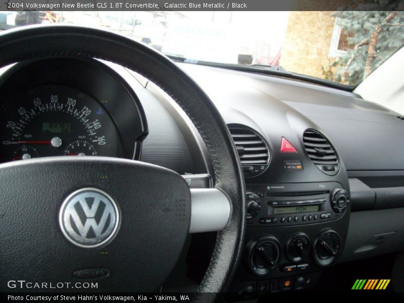 Galactic Blue Metallic / Black 2004 Volkswagen New Beetle GLS 1.8T Convertible